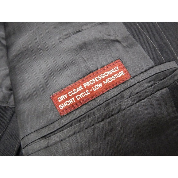 Jos. A Bank Blazer Men's Size 40R‎ Dark Blue Pinstripe Premium Collection Wool - Picture 6 of 9